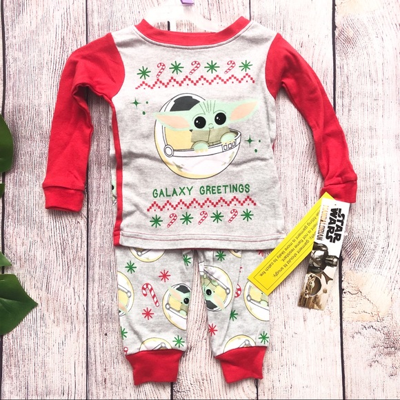 Baby Yoda Christmas PJ New - Picture 1 of 4